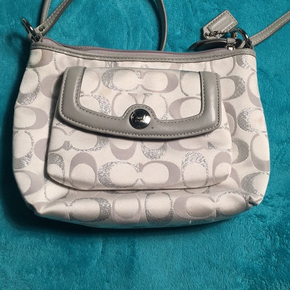 Silver Coach Crossbody - Picture 2 of 8